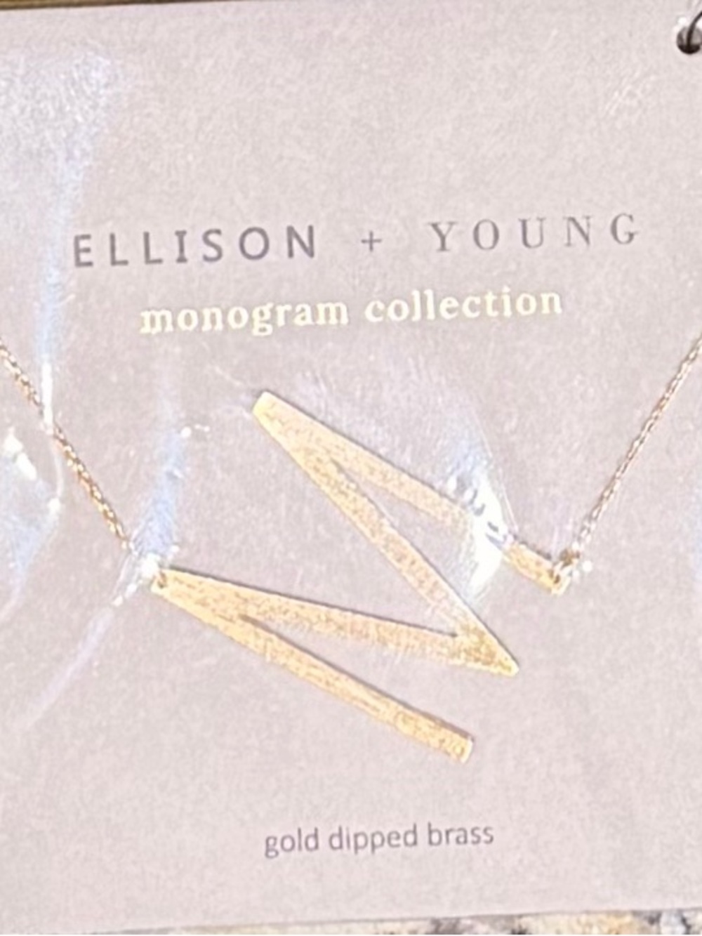 Ellison + Young Monogram Necklace ‘M’